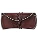 ZLYC Unisex Handmade Vegetable Tanned Leather Hard Eyeglass Case Sunglasses Holder (Coffee)