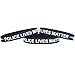 SayitBands 1 Police Lives Matter Thin Blue Line Silicone Wristband Bracelets Police Officers Patrol Awareness Support