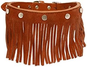The Fringe Collar - Tan (Small (S): 10" - 14")