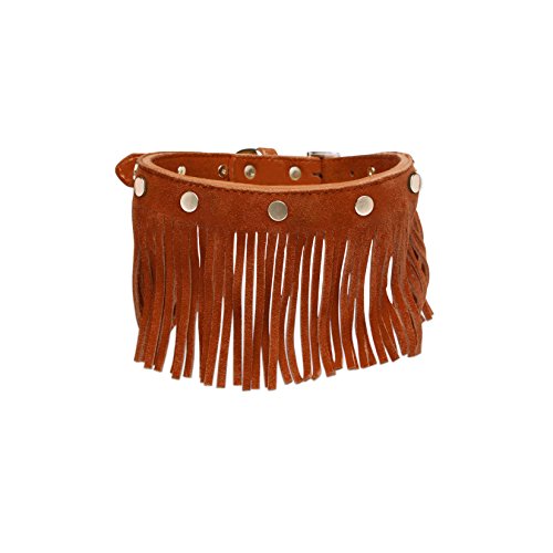 The Fringe Collar - Tan (Small (S): 10" - 14")