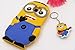 Galaxy S7 Edge Case, Despicable Me Minion Cute 3D Cartoon Lovely Soft Gel Rubber Silicone Skin Case Cover for Samsung Galaxy S7 Edge (2 Eyes, Blue)