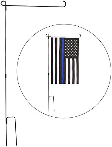 Garden Flag Stand, Ldoux 36.2" Tall x 16.9" Wide Garden Flag Holders for 12" x 18" Garden Mini Flag (5 MM Diameter Black)