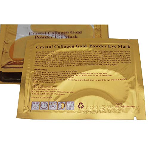 Digital Shoppy Gold Crystal Collagen Whitening Moisturizing Under Eye Dark Circle Remover Patches - 5 Pairs 3 Digital Shoppy Gold Crystal Collagen Whitening Moisturizing Under Eye Dark Circle Remover Patches - 5 Pairs - Image 3
