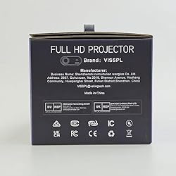 Mini Projector with WiFi and Bluetooth, VISSPL Full