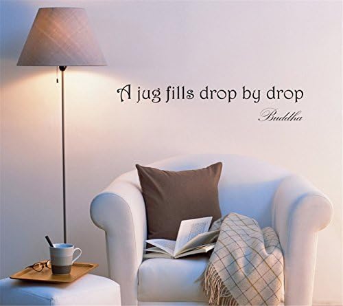 Negativ Wall Decal Vinyl A Jug Fill Drop By Drop Removable Mural Art Decoration Stickers for Home Bedroom Nursery Living Room Kitchen