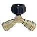 onlyfire Propane Splitter,Propane Y Splitter Adater with Valves,QCC1/Type1 Cylinder Bottle Brass T Adapter Connector for Propane Appliance BBQ Grill,Camping Stove,Heater,Gas Burner Grill