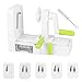 [NEWLY IMPROVED] Vegetable Spiralizer, 5 Blade Spiralizer Vegetable Slicer, Veggie Pasta Spaghetti Maker, Foldable Design with Cleaning Brush & Super Strong Suction Pad By Uvistare