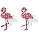 Cute Flamingo Small Stud Earrings for Women Cartilage Dainty Resin Cartoon Animal Hypoallergenic Studs Fashion Jewelry for Daughter Party Christmas Holiday Bff Birthday 211-12