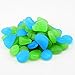 Qable Powerz 200 PCS Glow in The Dark Pebbles, Glow in The Dark Garden Pebbles Decorative Glow Stones Path Lights Outdoor Gravel Stones for Walkways, Garden, Yard, DIY Outdoor Decor (Blue, Green)