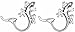 Body Accentz Nipple Rings Non Pierce Pair Non-piercing Clip on Nipple Ring Gecko Lizard Pair Ch96