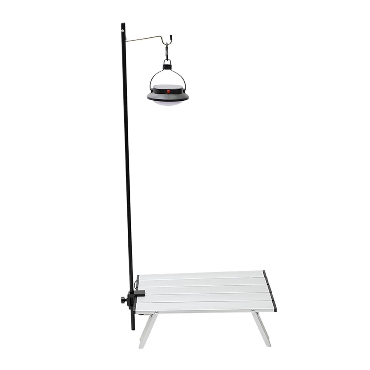 ZONADAH Outdoor Lamp Stand Portable Aluminum Alloy Collapasible Foldable Lantern Stand Desktop Hanging Tent Light Holder Rack Solar Light Hook Stand for Garden Camping Traveling