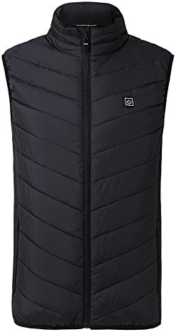 Insulated Heated Vest for Men and Womens, USB Electric Carbon Fiber 3 Levels Heating Clothing