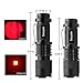 Souyos 3 Pcs Red Green Blue Light LED Flashlight,7W Zoomable Red Green Hunting Light Blue Flashlight,3 Modes Tactical Torch Light for Fishing,Tracking Blood,Detect,Night Vision,Coral
