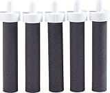 Brita Water Bottle Replacement Filters, 5 Count, Black