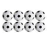 Table Soccer Foosballs Game,Pack of 8PCS(Black & White,32mm/1.26 in)