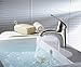 Greenspring Bathroom Faucet Brushed Nickel Single Handle with Edged Spout One Hole Deck Mount Lavatory Sink Vanity Basin Commercial