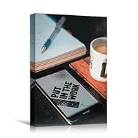 Canvas Wall Art Digital Quotes Bedroom Industrial Inspirational Modern Art Multicolor Neon Photography Quotes Urban - 12x18 inches