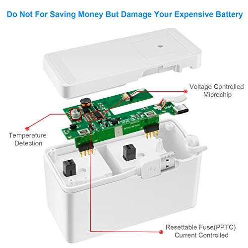 Arlo Battery Charging Station Dual Charging Dock Rechargeable Batteries Charger Station for Arlo Pro/Pro 2/Go Camera VMA4410 VMA4400C VMA4400