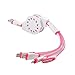 USB Charging Cable, Retractable 4 in 1 Multifunctional Universal USB Charger Cable for Car,iPhone 7 / 7 Plus 6s/6s Plus/5/5S/4S/4, iPad 3 / Mini / Pro, Samsung, HTC, Motorola, Nexus, LG, Android