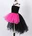 Tutu Dreams 80s Hot Pink Rock Star Dress Up Costumes for Teen Girls with Train Birthday Party Photo Props