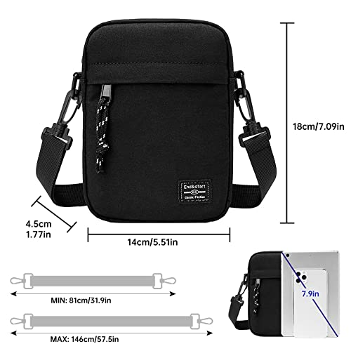 Long Keeper Umhängetasche Herren Damen - Schultertasche Klein Tasche Herren Handy Geldbörse Umhängetasche Messenger Bag, Wasserdichte Crossbag Handtasche Unisex thumbnail 2