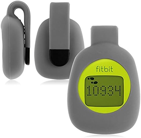 Clasp Silicone Clip Case Holder Cover Pouch For FITBIT ZIP Activity Tracker (Grey)