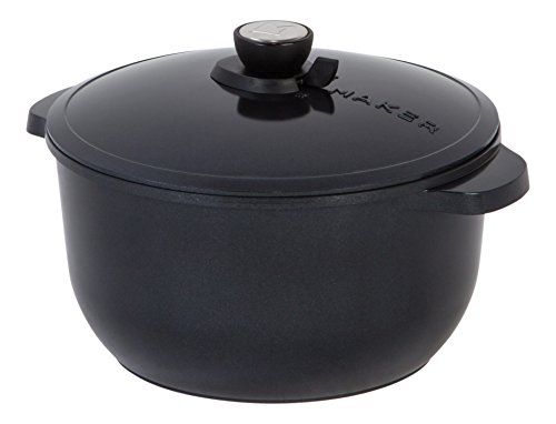 Click Here to See More Images MAKER Homeware 8 Quart Stockpot with Nonstick Ceramic Coating, Black