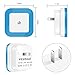 [Pack of 2]LED Night Light Veatool 0.5W Plug-in Wall Lamp with Smart Sensor for Kids Babies Bedroom Nursery