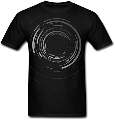 Men's Abstract Lens For Designed T-Shirts Black X-Large