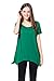 LARACE Short Sleeve Shirts for Womens Plus Size Tops Casual Summer Clothes Asymmetrical Tunic Blouses(Deep Green 3X)