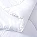MANZOO MANC-8888NW Queen Duvet Insert White-Quilted Corner Tabs-Hypoallergenic, Plush Siliconized Fiberfill, Box Stitched Down Alternative Comforter-Machine Washable