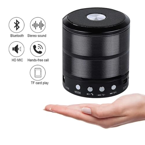 Mini Caixinha de Som Bluetooth Portátil WS-887 USB SD Rádio FM – Mini Speaker Envio Sortido