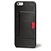 Distil Union Wally Wallet Case for iPhone 6 Plus- Genuine Leather Protective Case (Black/Black)
