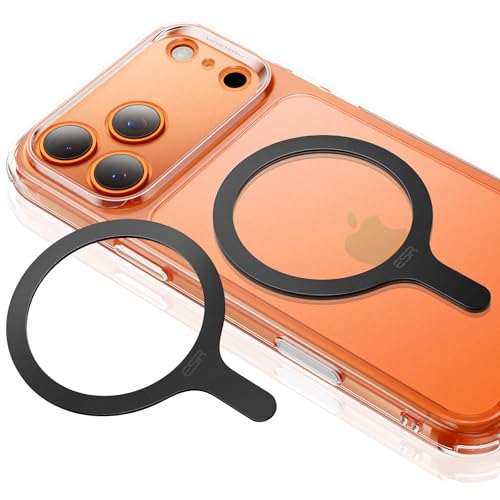 Photo 1 of ESR for MagSafe Sticker 360, MagSafe Ring Magnet, 2 Pack Magnetic Ring, Universal Magnetic Wireless Charger Conversion Kit for iPhone 17/16/16e/15/14/13/12/11, Samsung Galaxy, Google Pixel 10, Black