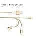 Marvotek 3-Pack 6 FT Nylon Braided iPhone Charger Cable Tangle-free Lightning Cable for iPhone iPad iPod Gold