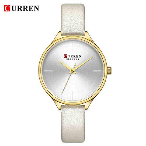 Reloj de Pulsera Curren Brand Fashion Watches Women Luxury Casual Pulsera Reloj de Pulsera para Mujer Relojes Minimalismo Bandas de Acero Inoxidable Negro