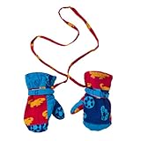 Back From Bali Boys Baby Toddler Mittens with String Micro Fleece Warm Winter