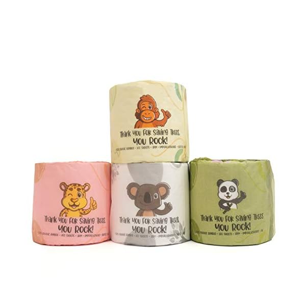 MOTHER EARTH Organic Bamboo Toilet Paper 400 Sheets 3Ply 12