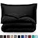Bare Home Comforter Set - Twin/Twin Extra Long Size - Ultra-Soft - Goose Down Alternative - Premium 1800 Series - All Season Warmth (Twin/Twin XL, Black)