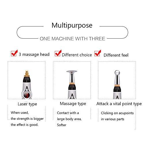 Electronic Acupuncture Pen Electric Meridians Laser Therapy Heal Massage Pen Meridian Energy Pen Relief Pain Tools