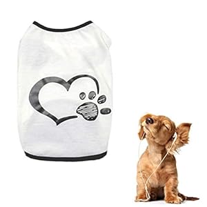 WFWUK Vestiti per Cani Taglia Media Cappottino Cane Estate Abbigliamento Cani Estate Vestiti Carini Vestiti per Cuccioli…