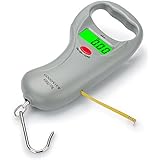 Goodview Portable Backlit LCD Display Digital Fishing and Luggage Hanging Hook Scale with Measuring Tape