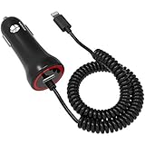 iPhone Car Charger, 24W/4.8A Rapid USB Car Charger Adapter Compatible iPhoneX,8/8Plus,7/7plus,6/6s,6/6s+,5s,5,SE,iPod,iPad Pro,Air,iPad