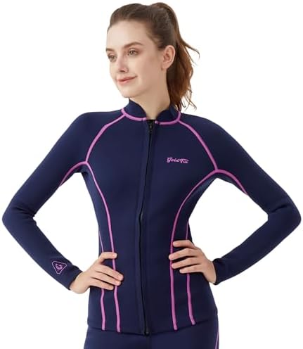 Amazon.com: Women's Hyperfreak 2 mm Front Zip Wetsuit Jacket