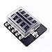 10-Way Fuse Block Bolt Terminal- JOYHO Fuse Box Holder ATC/ATO with LED Light Indication & Protection Cover, 70 pcs Stick Label, For Vehicle Car Boat Marine Trike Auto Car Truck (10 Way Bolt Terminal)