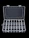 uxcell Hardware Box Storage Made Of Durable Plastic Slim Design with 24 Compartments for Screws Nuts and Bolts