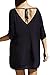 LOV ANNY Women's Casual V Neck Cutout Sleeve Loose Beach T Shirt Dress
