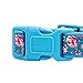 Blueberry Pet 7 Patterns Soft & Comfy Rose Print Cerulean Blue Padded Adjustable Dog Collar, Medium, Neck 14.5