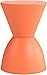 Modway Haste Contemporary Modern Hourglass Accent Stool in Orange