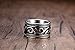 Molike Jewelry Stainless Steel Retro Punk Rock Vintage Wide 14mm Mens Ring Totem design, Size 7-12